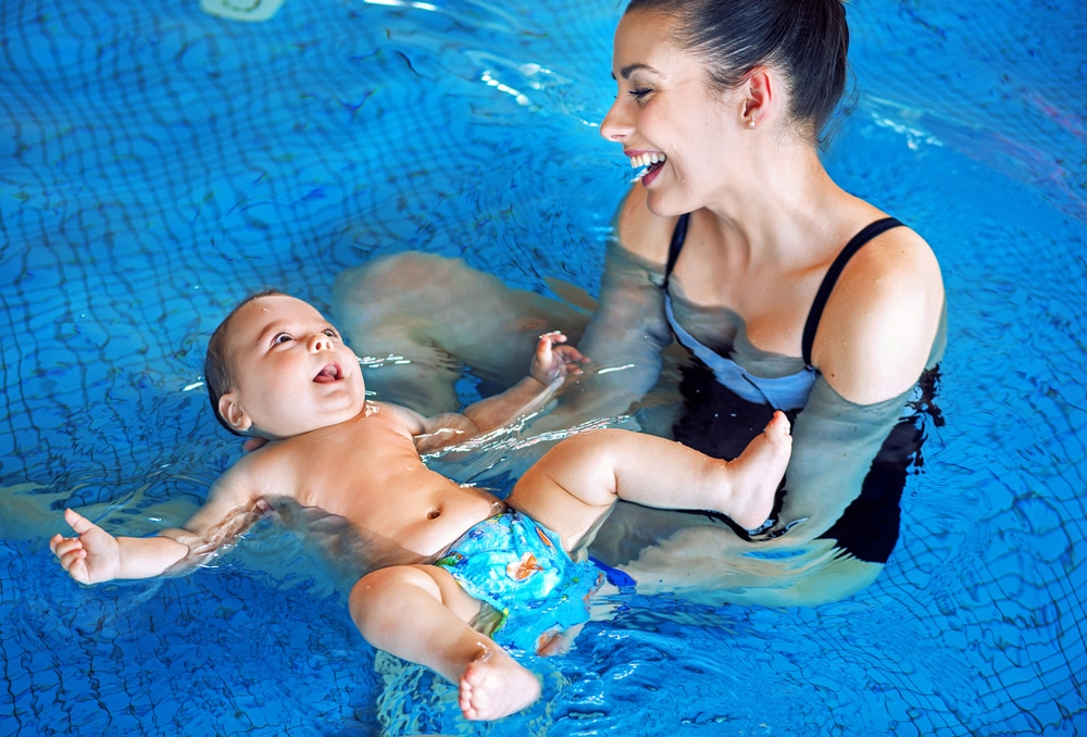 The benefits of baby-swimming classes